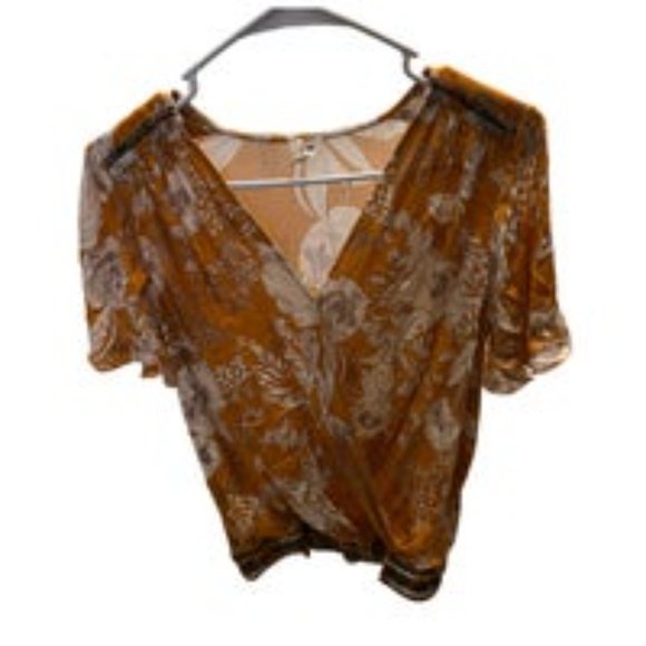 Anthropologie TINY Surplice Floral Blouse Small - Picture 5 of 6